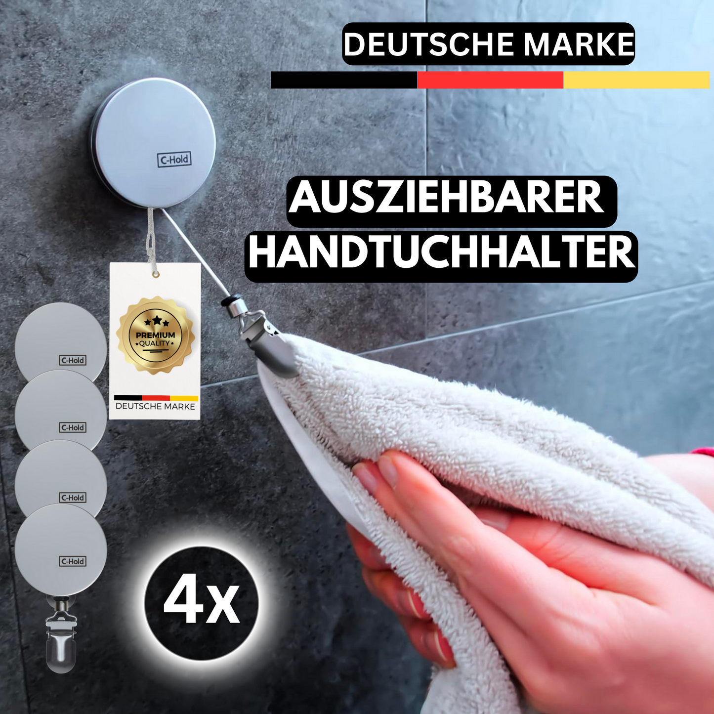 C-Hold | Der clevere und smarte Handtuchhalter